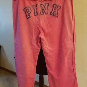 VS PINK CAPRI SWEATS